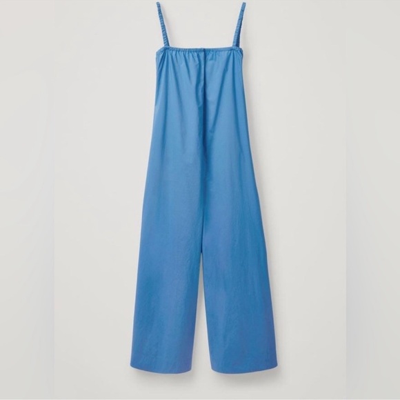 COS Wide-Leg Jumpsuit cotton blue - XS - Picture 2 of 8